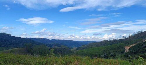 Vista do vale com clima europeu